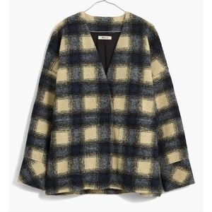 Madewell Brushed Jacquard Wrap Front Cardigan